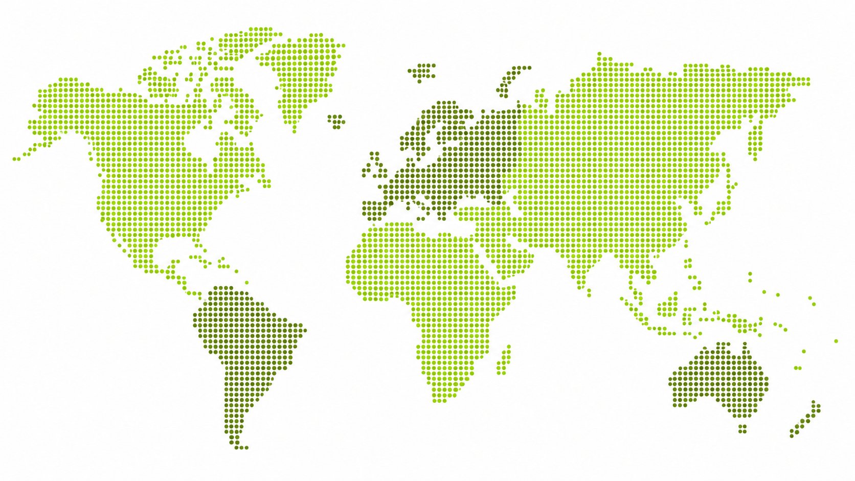 Dotted world map showing Pragat Global export destinations
